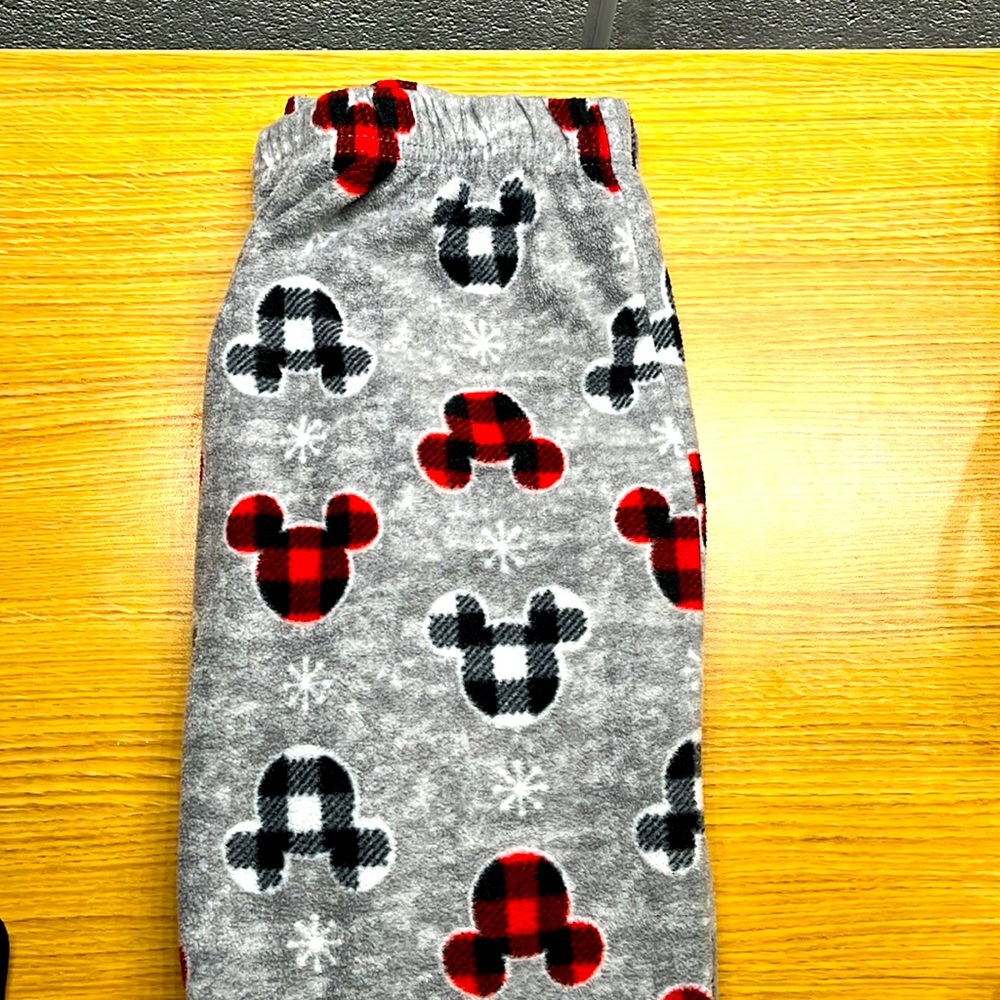 Mickey Mouse fuzzy pajama pants